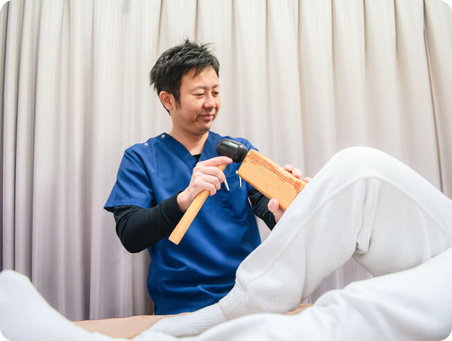 施術している様子
