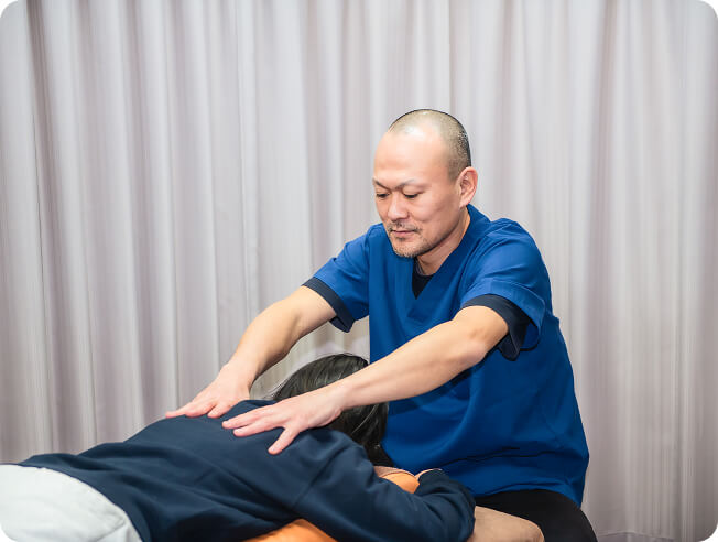 施術している様子